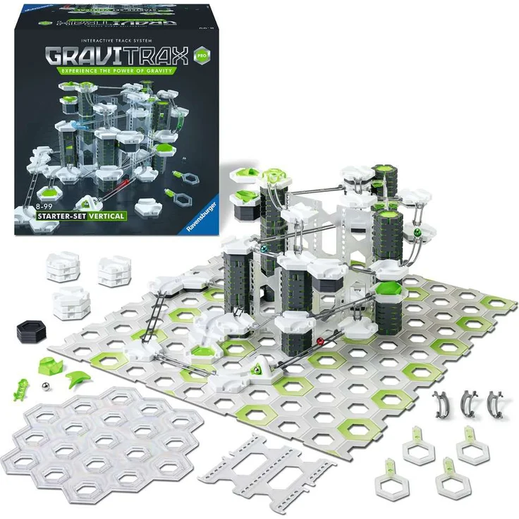 Ravensburger GraviTrax 'Pro Starter-Set Vertical', interaktives Kugelbahnsystem mit zahlreichen Elementen, ab 8 Jahren – Bild 1