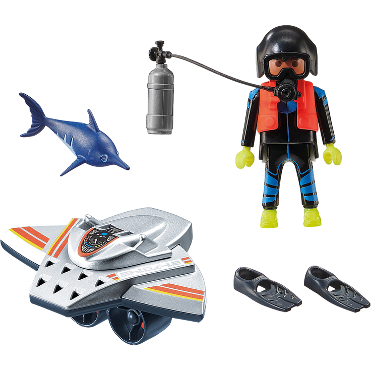 Playmobil City Action 70145 'Seenot: Tauchscooter im Rettungseinsatz', 15 Teile, ab 4 Jahren – Bild 2