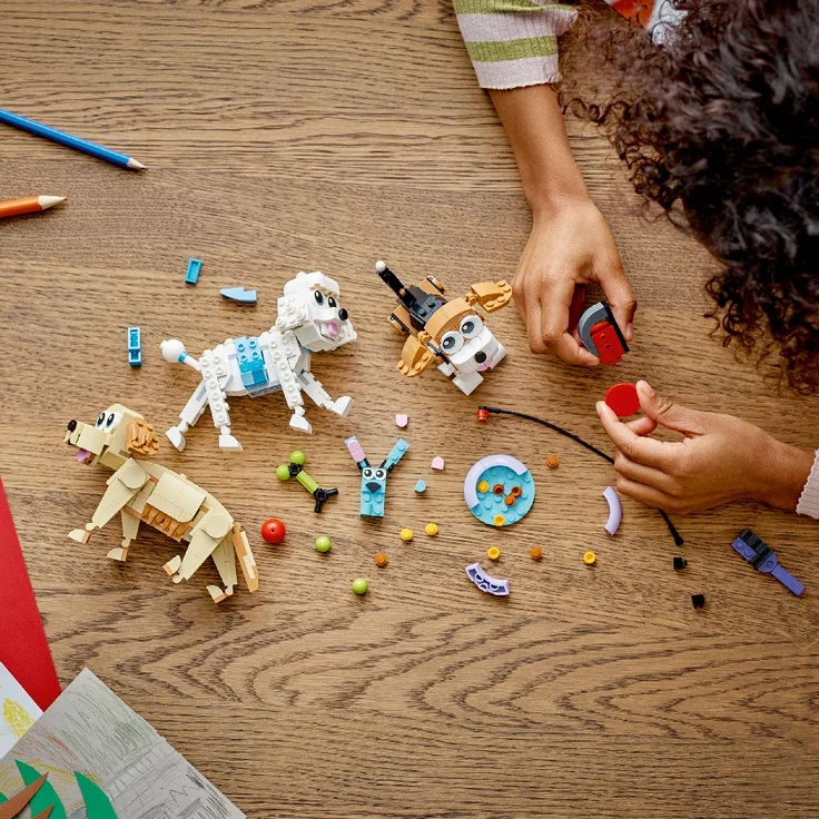 LEGO Creator 3-in-1 31137 'Niedliche Hunde', 475 Teile, ab 7 Jahren – Bild 3