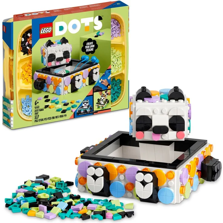 LEGO DOTS 41959 'Panda Ablageschale', 517 Teile, ab 6 Jahren - Preisvergleich – Bild 1