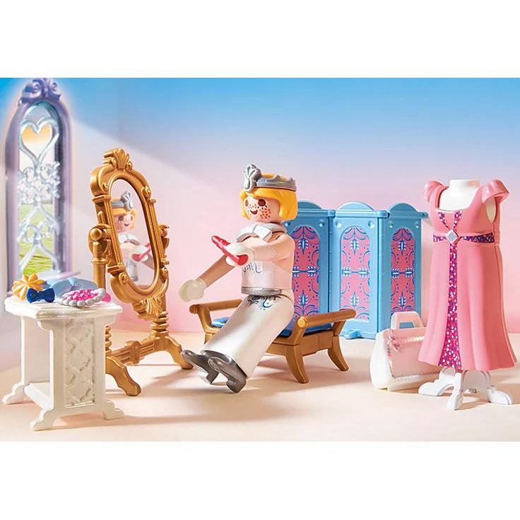 Playmobil Princess 70454 'Ankleidezimmer mit Badewanne', 86 Teile, ab 4 Jahren – Bild 4