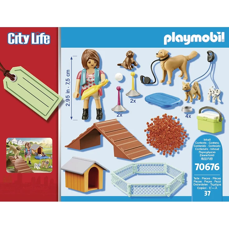 Playmobil City Life 70676 Geschenkset 'Hundetrainerin', 37 Teile, ab 4 Jahren – Bild 4