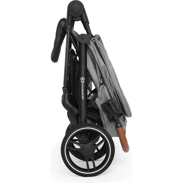 Kinderkraft 'GRANDE' Sportkinderwagen 2020 Grey inkl. Getränkehalter, Regenverdeck und Fußsack – Bild 3