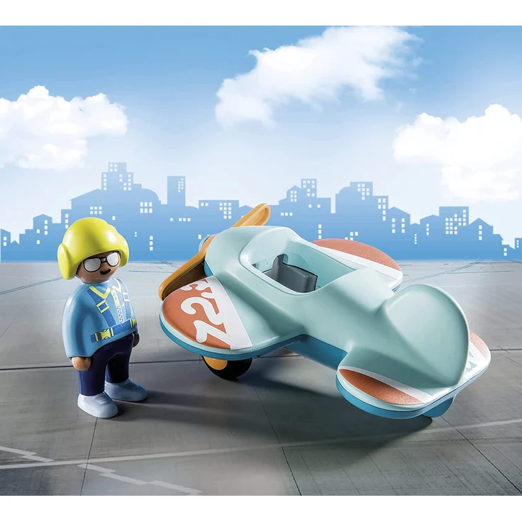 Playmobil 1.2.3 71159 'Flugzeug', 2 Teile, ab 1,5 Jahren - Preisvergleich – Bild 3