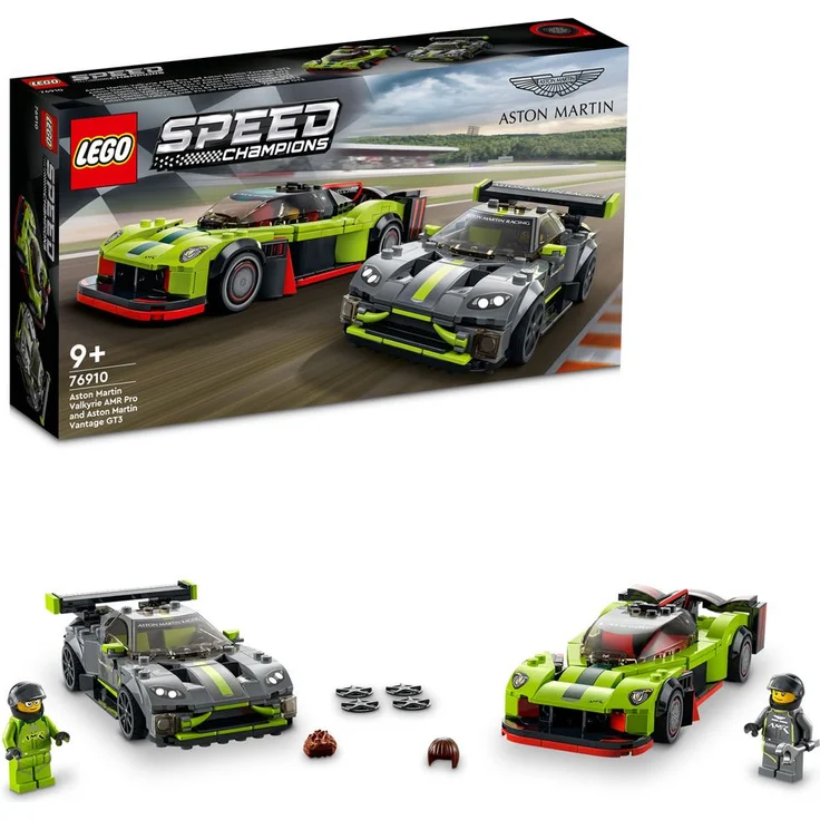 LEGO Speed Champions 76910 'Aston Martin Valkyrie AMR Pro & Aston Martin Vantage GT3', 592 Teile, ab 9 Jahren – Bild 1