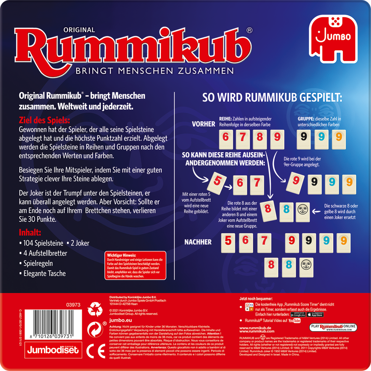Original Rummykub In Metaldose - Preisvergleich – Bild 3