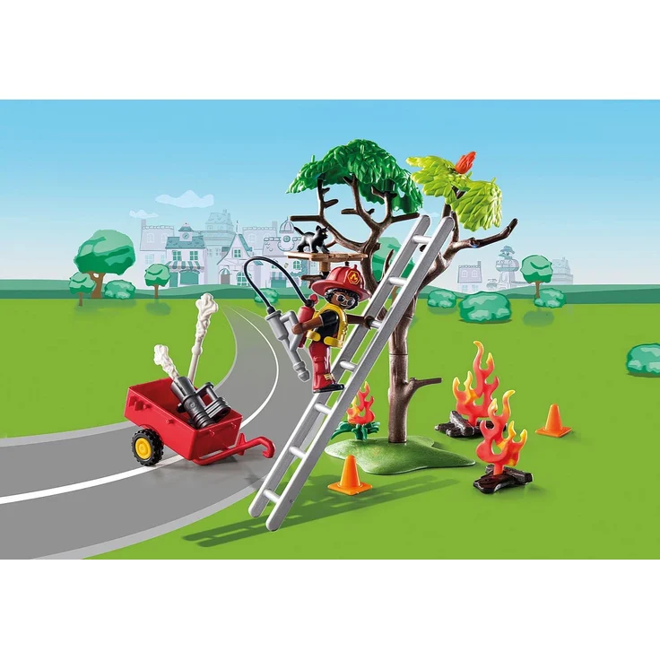 Playmobil DUCK ON CALL 70917 'Feuerwehr Action. Rette die Katze!', 32 Teile, ab 3 Jahren – Bild 2