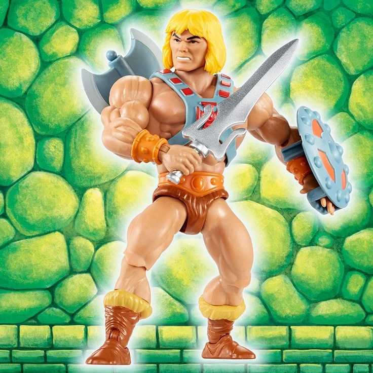 Mattel Masters of the Universe Origins Actionfigur 'He-Man', 14 cm groß, ab 6 Jahren – Bild 3