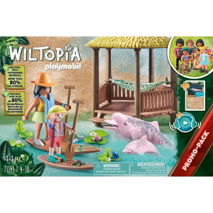 PLAYMOBIL Wiltopia 71143 'Paddeltour mit den Flussdelfinen', 44 Teile, ab 4 Jahren – Bild 3