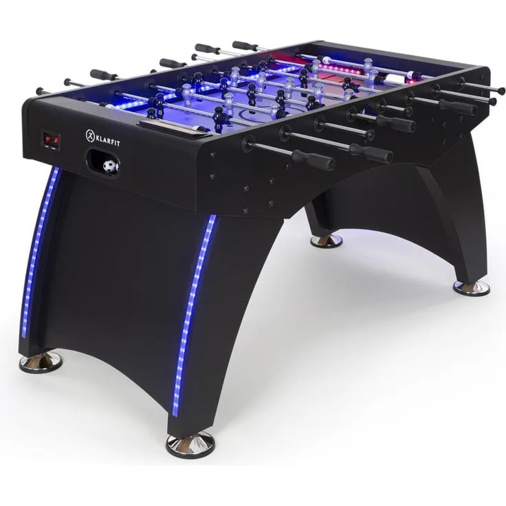 "Arrowhead Kickertisch 117 x 68 LED-Beleuchtung autom. Torzählung schwarz"