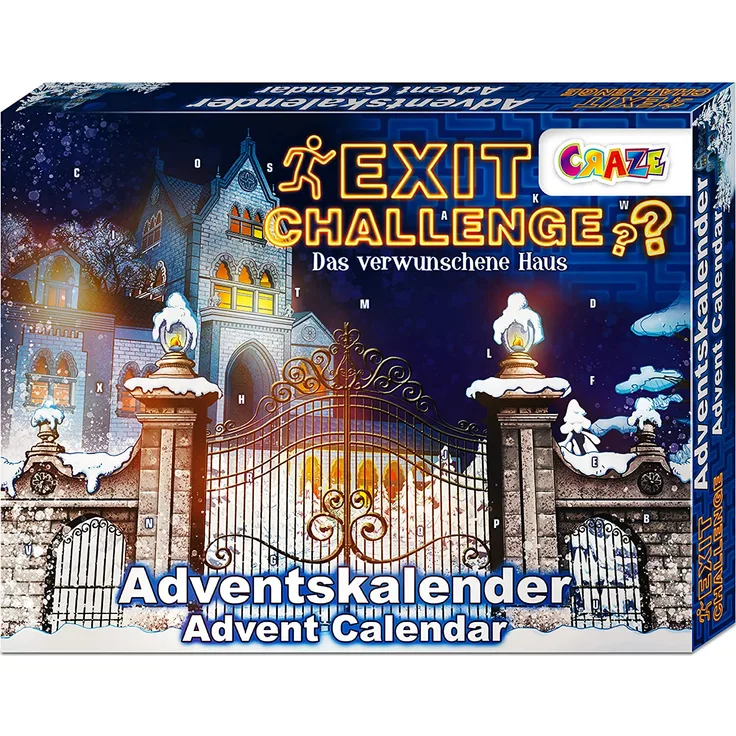 Craze EXIT Adventskalender 2020 'Das verwunschene Haus', spannende Rätsel für Kinder ab 8 Jahre