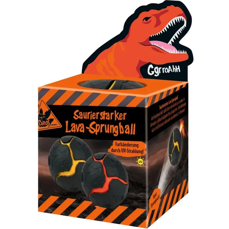 Saurierstarker Lava-Sprungball, mit Farbwechsel, von moses