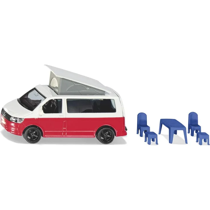 SIKU Spielzeugmodell VW T6 California Camping-Bulli mit Sitzgarnitur