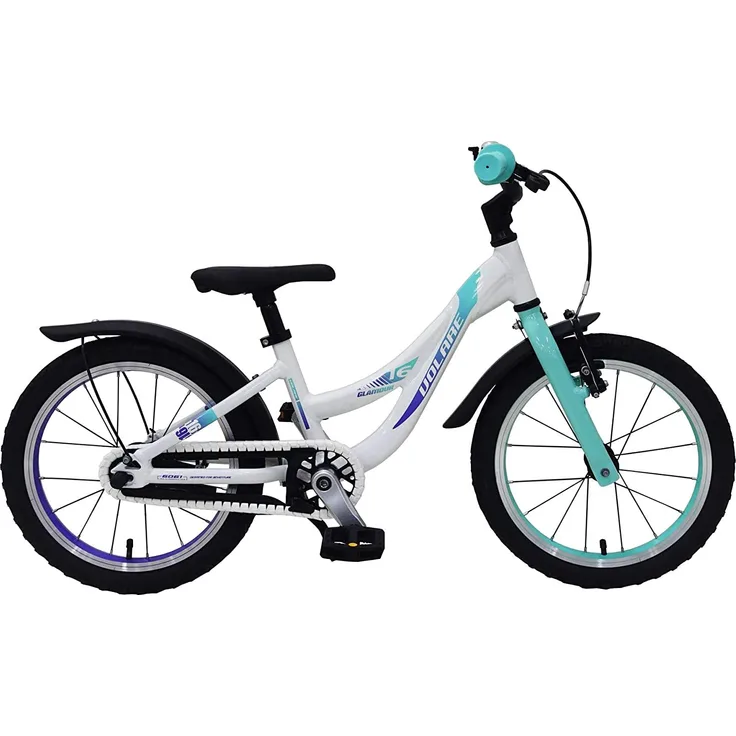 Volare 'Glamour' Kinderfahrrad in Perlmutt Mintgrün, 16 Zoll