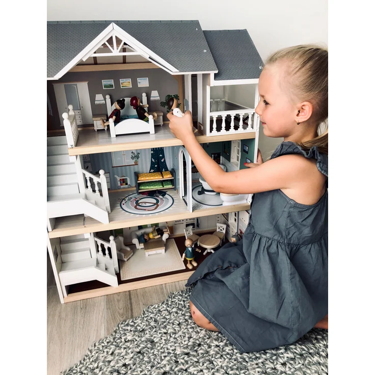 Small Foot 11802 'Puppenhaus Stadtvilla', ab 3 Jahren, 63 x 32 x 76 cm, aus Holz – Bild 14