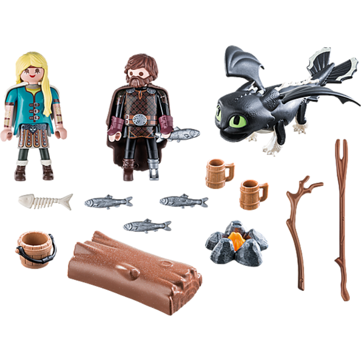 Playmobil Dragons 70040 'Hicks und Astrid mit Babydrachen', 21 Teile, ab 4 Jahren – Bild 2