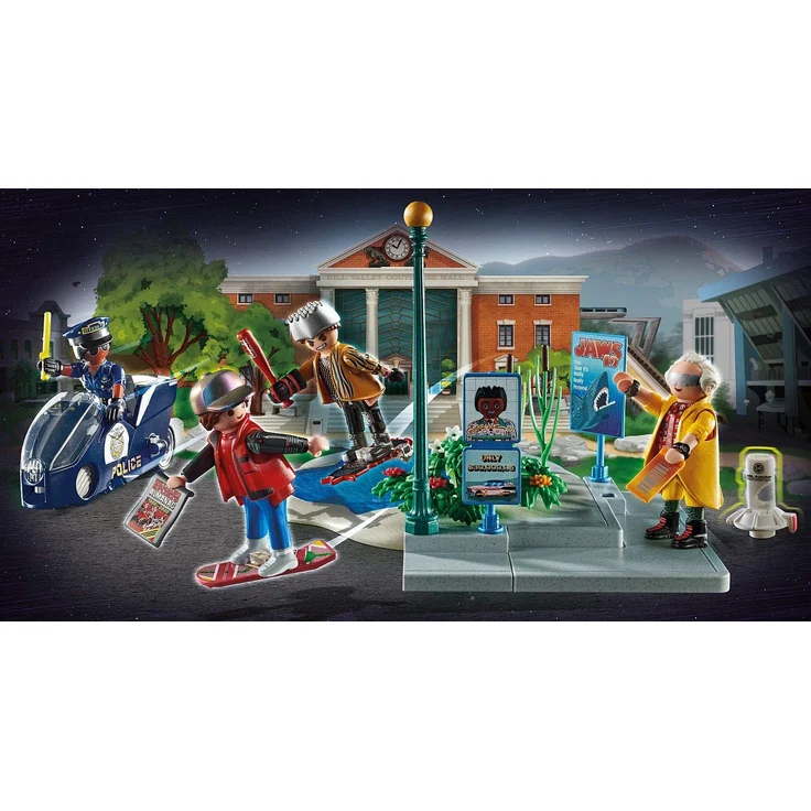 PLAYMOBIL Back to the Future 70634 'Back to the Future Part II Verfolgung mit Hoverboard', 80 Teile, ab 5 Jahren – Bild 4