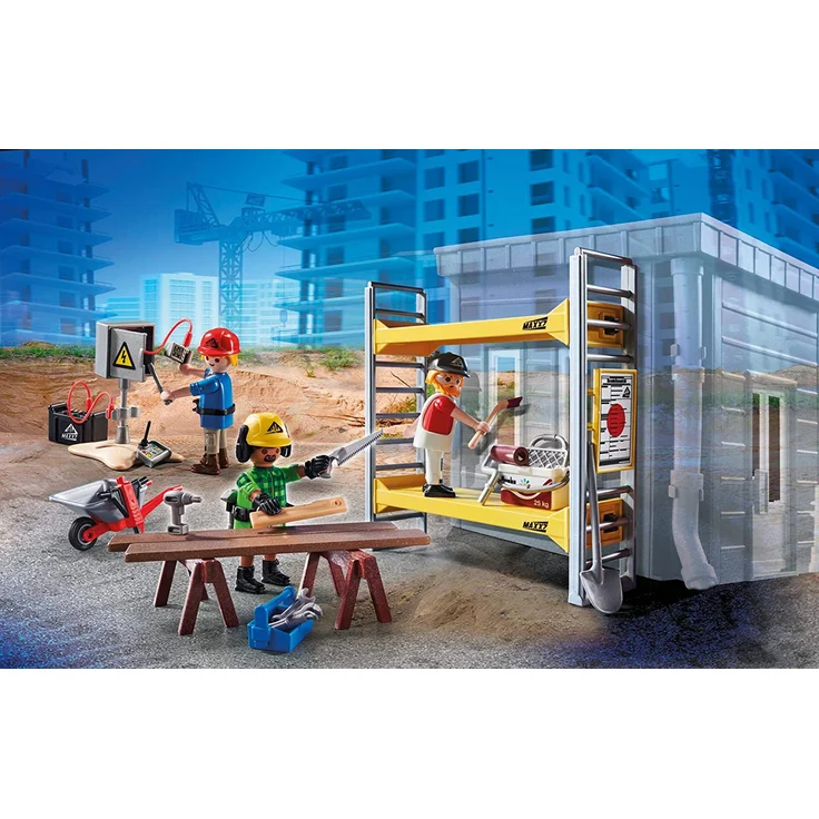 Playmobil City Action 70446 'Baugerüst mit Handwerkern', 51 Teile, ab 5 Jahren – Bild 3
