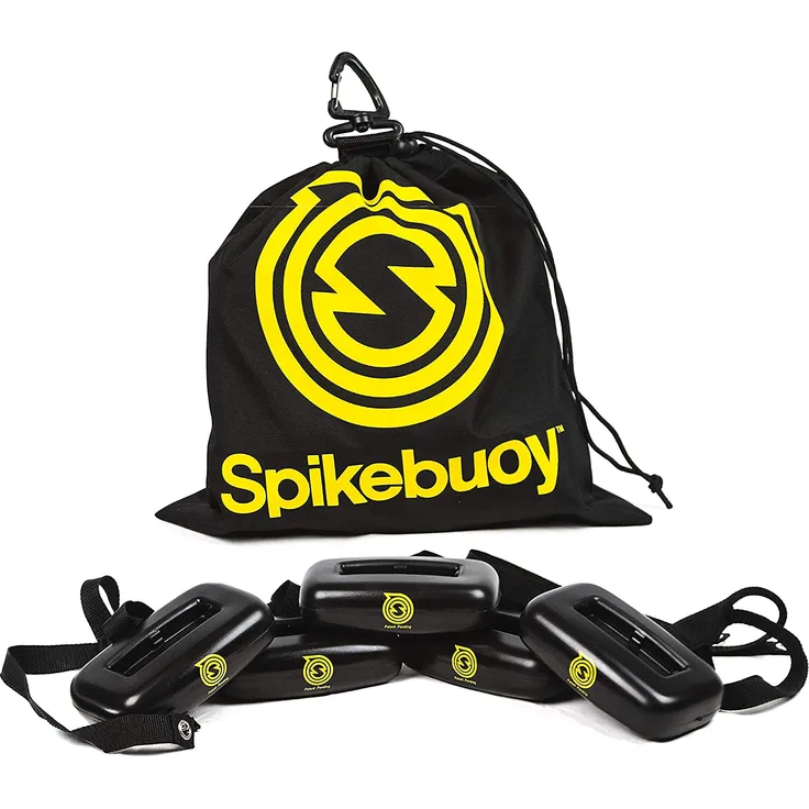 Spikeball 'Spikebuoy' - Spielen im Wasser, inkl. 5 Schwimmkissen, Befestigung, 1 Anker-Beutel, schwarz/gelb