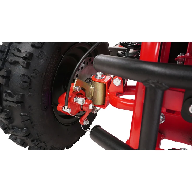 Elektro Quad Miniquad Kinder Racer 1000 Watt Pocket Kinderquad Pocketbike ATV (Schwarz Rot) – Bild 7