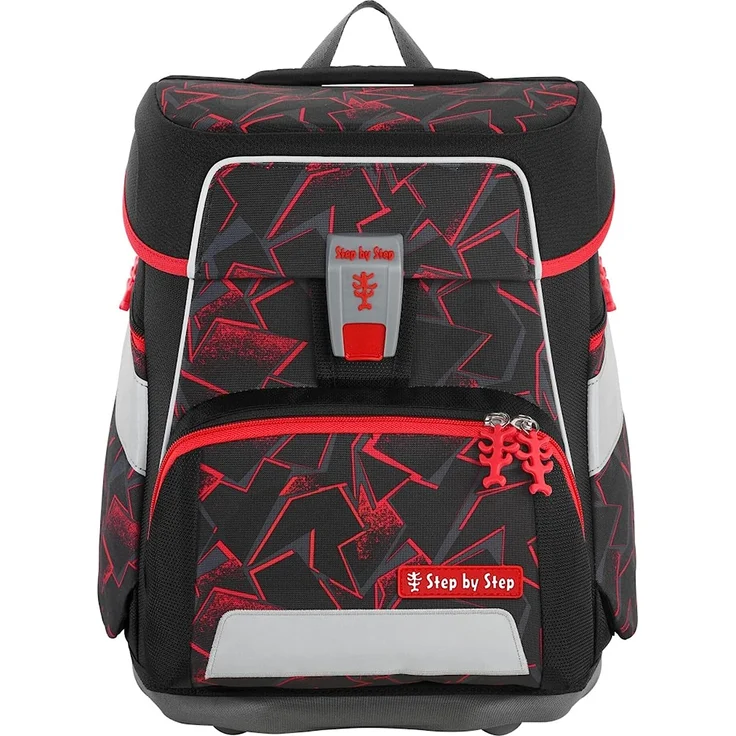 Step by Step Space 'Ninja Yuma', Schulranzen-Set, 5-teilig, 20 Liter, schwarz-rot – Bild 2