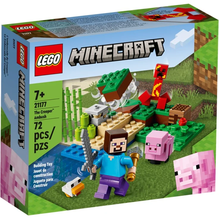 LEGO Minecraft 21177 'Der Hinterhalt des Creeper', 72 Teile, ab 7 Jahren – Bild 1