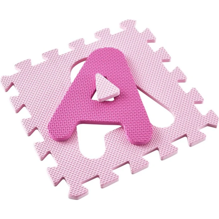 Juskys 'Juna' Puzzlematte, 36 Teile mit Buchstaben A-Z & Zahlen 0-9 - rutschfest, rosa – Bild 12
