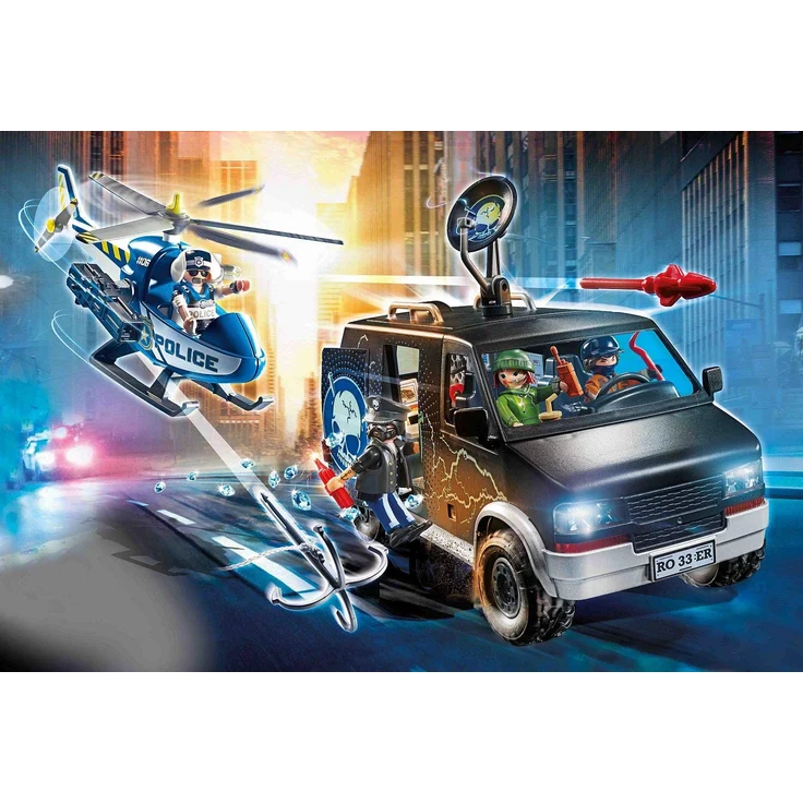 Playmobil City Action 70575 'Polizei-Helikopter: Verfolgung des Fluchtfahrzeugs', 124 Teile, ab 4 Jahren – Bild 2