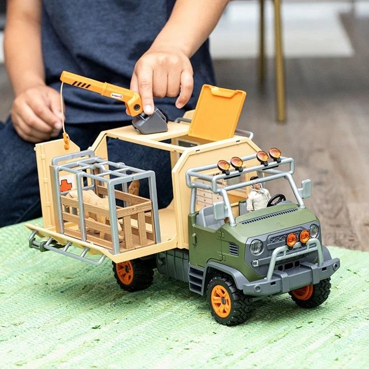 Schleich Wild Life 42475 'Großer Truck Tierrettung', ab 3 Jahren, 10 Teile - Preisvergleich – Bild 5
