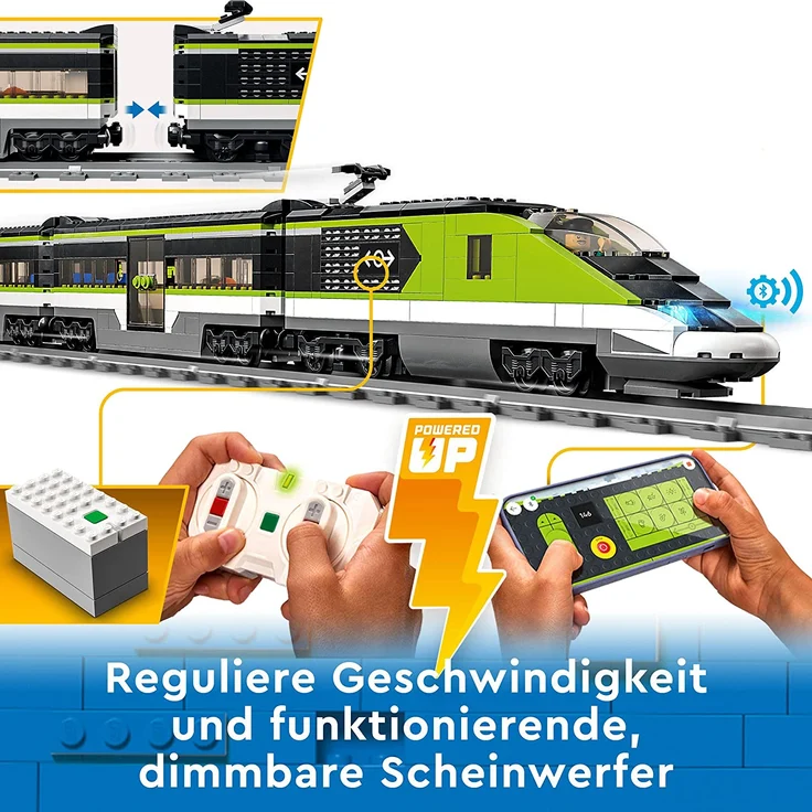 LEGO City 60337 'Personen-Schnellzug', 764 Teile, ab 7 Jahren – Bild 5