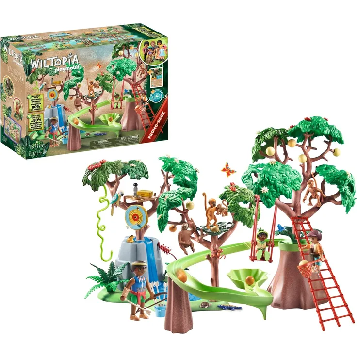 PLAYMOBIL Wiltopia 71142 'Tropischer Dschungel-Spielplatz', 138 Teile, ab 4 Jahren