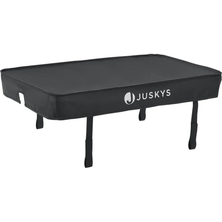 Juskys Fahrradanhänger für Fahrrad 40 kg Zuladung Schwarz, 90 l, Luftbereifung – Bild 18