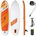 Bestway Hydro-Force™ 'Aqua Journey' SUP Allround Board-Set, 274 x 76 x 12 cm, mit Paddel, Handpumpe, Transportrucksack und Reparaturset