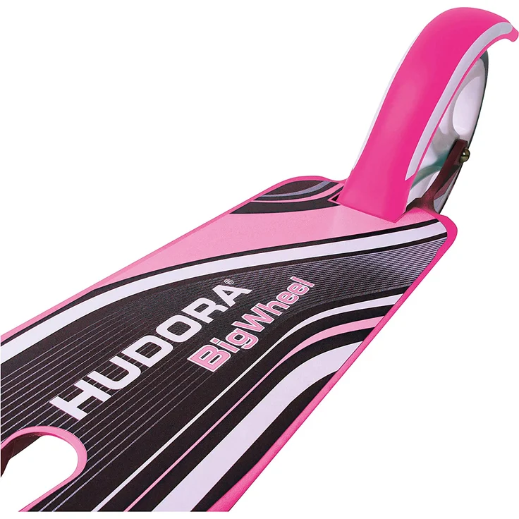 Hudora 'Big Wheel 205' City Scooter, ab 5 Jahren, höhenverstellbar bis 104 cm, klappbar, max. belastbar bis 100 kg, pink/weiß – Bild 3