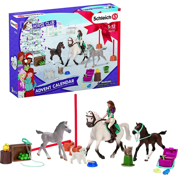 Schleich 98270 'Horse Club Adventskalender 2021', ab 5 Jahren, 24 Teile - Preisvergleich – Bild 1