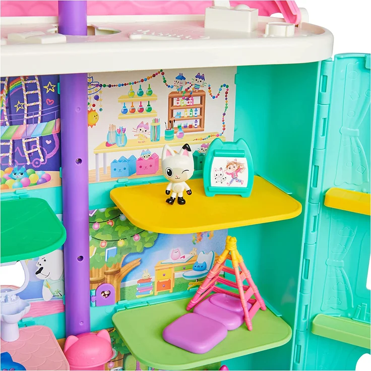 Gabby's Dollhouse 'Gabby's Purrfect Dollhouse' Puppenhaus, ab 3 Jahren, 15 Teile, mit Geräuscheffekten – Bild 5