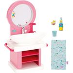 BABY born 'Bath Waschtisch' mit Licht-, Sound- und Wasserfunktion, inkl. Badezimmer-Accessoires, für Puppen mit einer Größe von 43 cm, ab 3 Jahren