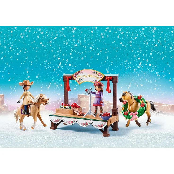 Playmobil Spirit Riding Free 70396 'Weihnachtskonzert', 92 Teile, ab 4 Jahren – Bild 4