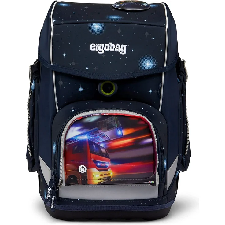 Ergobag 'LED Zippies Feuerwehr', 15 x 23 x 1 cm, Polyester – Bild 4