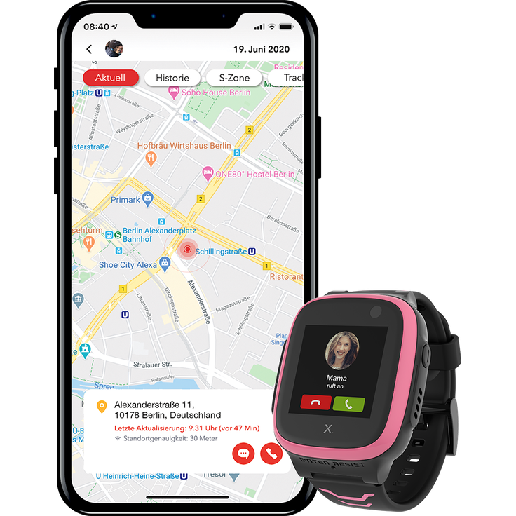 XPLORA 'X5 Play', Kindersmartwatch, IP68, 2MP Kamera, 4G, 3G, 2G – Bild 3