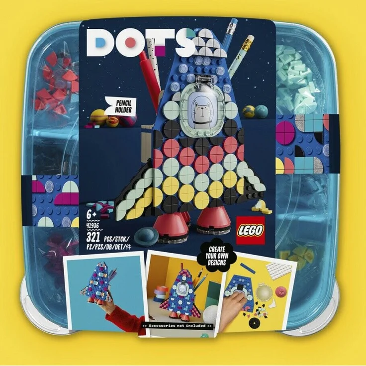 LEGO DOTS 41936 'Raketen Stiftehalter', 321 Teile, ab 6 Jahren - Preisvergleich – Bild 5