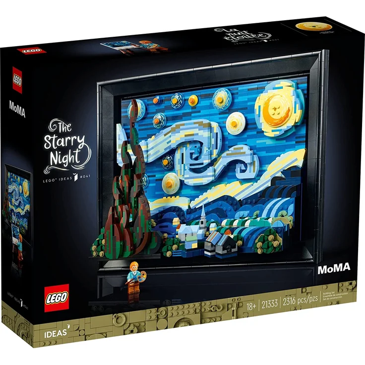 LEGO Ideas 21333 'Vincent van Gogh – Sternennacht', 2316 Teile, ab 18 Jahren – Bild 3