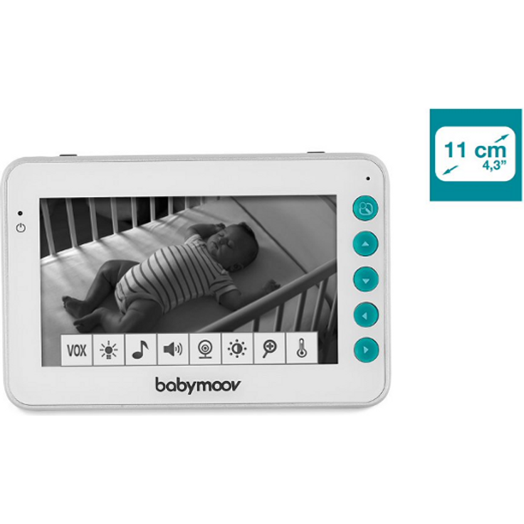 Babymoov 'YOO-Moov' Video-Babyphone, mit 360°drehbarer Kamera, Gegensprechfunktion, Temperaturanzeige, 300 m Reichweite – Bild 3