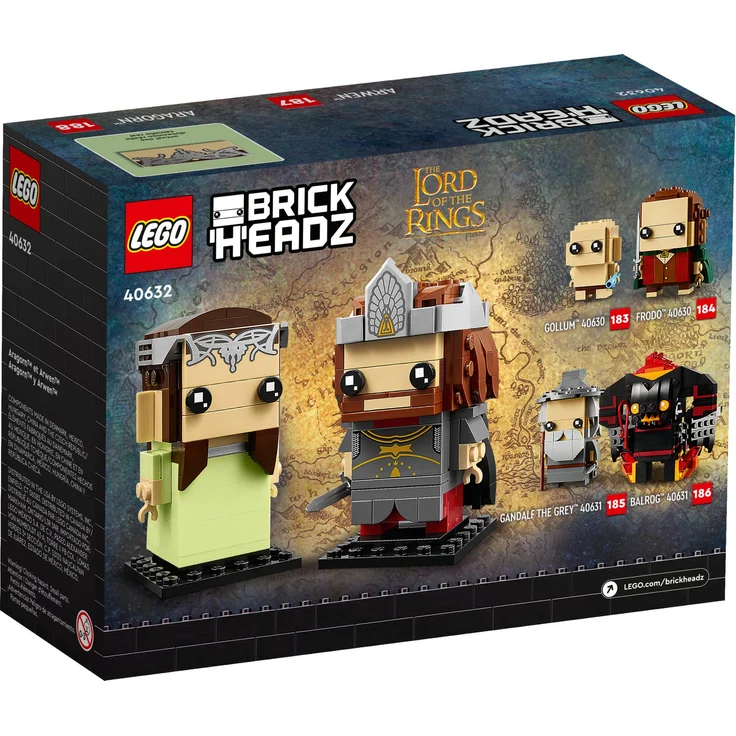 Lego BrickHeadz 40632 'Aragorn und Arwen', 261 Teile, ab 10 Jahren – Bild 3