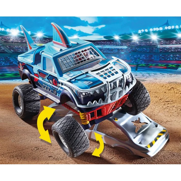 Playmobil Stuntshow 70550 'Stuntshow Monster Truck Shark', 45 Teile, ab 4 Jahren - Preisvergleich – Bild 4