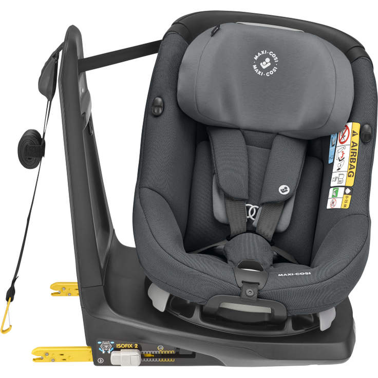 Maxi-Cosi 'AxissFix' Autokindersitz in Authentic Graphite, 9 bis 18 kg (Gruppe 1), inkl. Isofix Base, 360° drehbar – Bild 4