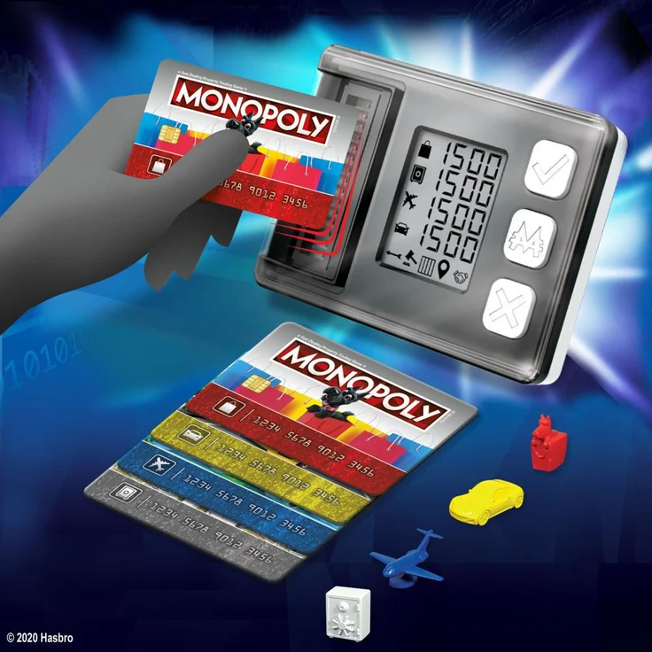 Monopoly 'Banking Cash-Back' Brettspiel, ab 8 Jahren, 2-4 Spieler, mit elektronischem Kartenleser, Cash-Back Bonus, bargeldloses Zahlen, Scan-Technologie – Bild 5