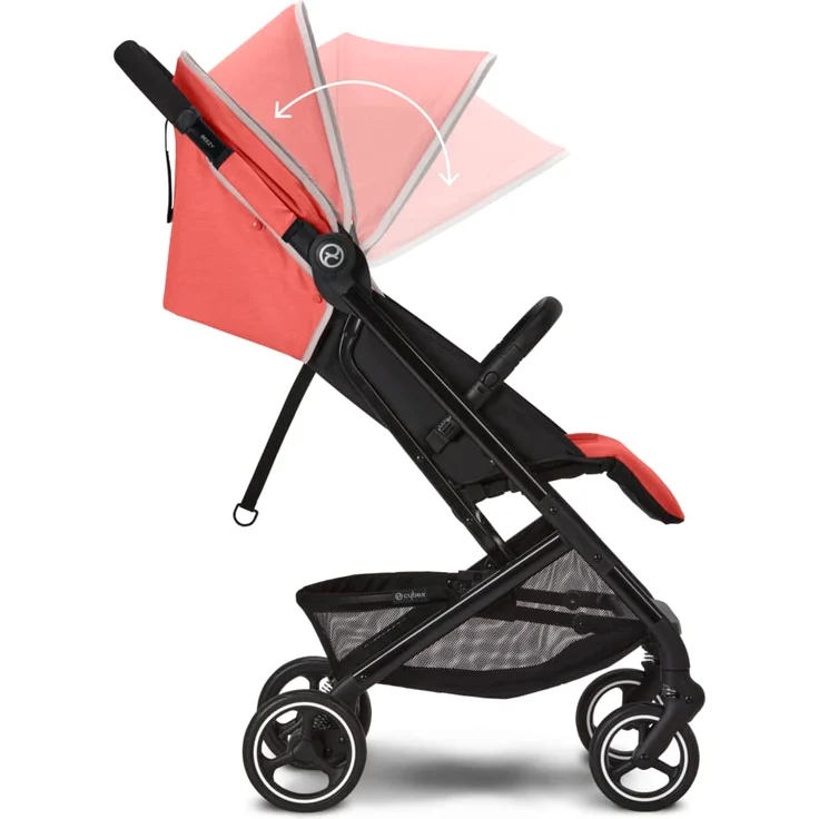 Cybex Gold 'Beezy' Buggy mit One-Pull Harness, ab Geburt bis ca. 4 Jahre (max. 22 kg), Kompakt und ergonomisch, Hibiscus Red (Rot) – Bild 2