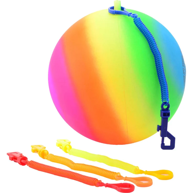 Johntoy Regenbogenkugel mit Schlüsselschnur Größe 5 – Bild 1