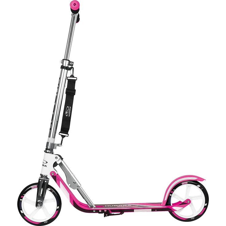 Hudora 'Big Wheel 205' City Scooter, ab 5 Jahren, höhenverstellbar bis 104 cm, klappbar, max. belastbar bis 100 kg, pink/weiß – Bild 4